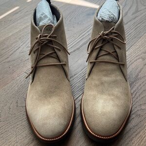 Cole Haan Men's Suede Chukka Boots in Taupe Brown